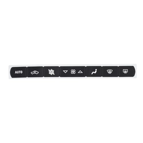 Autocollants boutons climatisation Corvette C6 anti-usure pour console centrale
