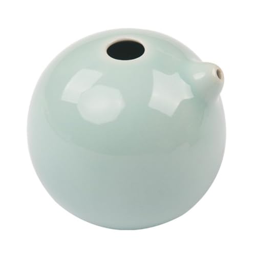 DIYEAH Tintero de Cerámica Esmaltada Verde Gotero de Agua para Caligrafía Accesorio Práctico para Pintura y Molienda de Tinta Diseño y Fácil de Limpiar
