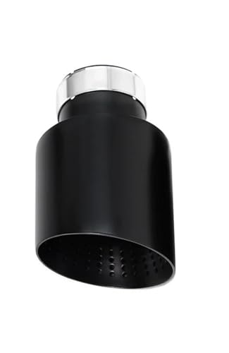 Embout silencieux d'échappement 60mm en inox noir mat haute résistance thermique
