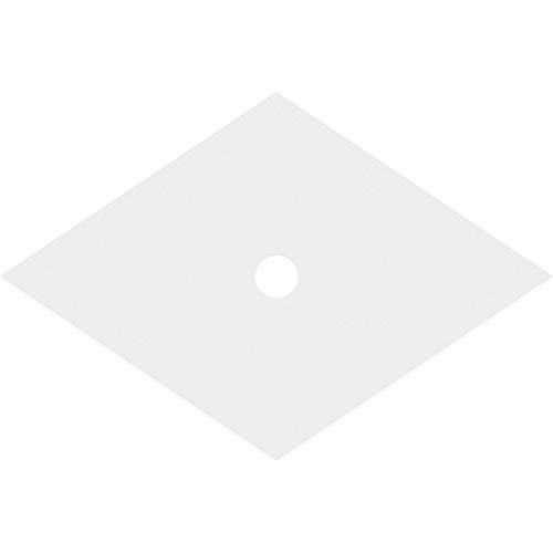 Image of Ekena Millwork CMP38X25DD-03000 Diamond Architectural Grade PVC Contemporary Urethane Ceiling Medallions 38 inchW x 25 3 /8 inchH x 3 inchID x 13 1 /4 inchC x 1 inchP