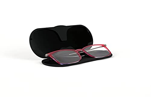 Thinoptics Unisex Adult Milano Aluminum Case + Frontpage Brooklyn Reading Glasses, Red Frames Silver Case, 2.5 X Us #TOP6