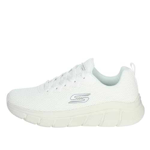 Skechers Zapatillas Bobs B Flex Chill Edge para Hombre, Tejido Blanco Roto, 41.5 EU