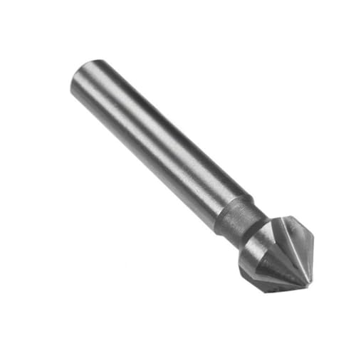 Fresa de chaflán de acero de alta velocidad de 3 flautas, broca avellanada de 90 grados, broca de mango redondo for herramienta (1 pieza)(16.5mm)