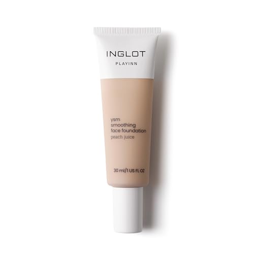 Inglot Playinn YSM Creme Foundation Flüssiges Make-Up, Hautton-Anpassung Foundation, Natürliches und Mattes Aussehen, Seidige Glätte, für Jeden Hauttyp, 30 ml : 39