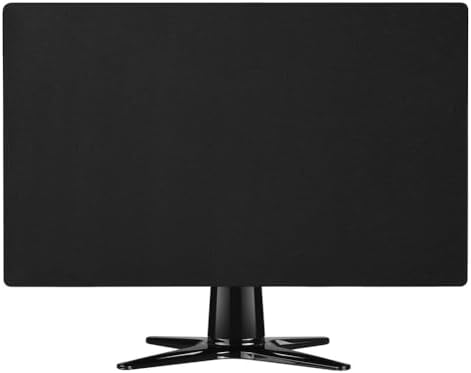 Feegow 24 27 32 inç ekranlar için naylon toz kapağı, toz ve döküntülere karşı koruyucu kılıf, masaüstü ofis ev için kompakt depolama tasarımı, siyah (80 cm) - Görsel 1