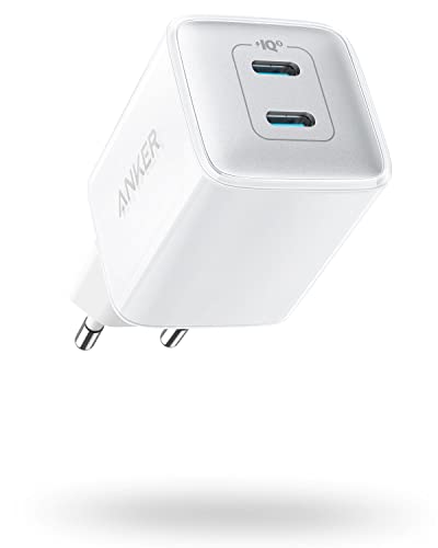 Anker 521 Ladegerät, Anker Nano, 40W PIQ 3.0 Dual-Port USB-C Netzteil, Für iPhone 17/Pro/Pro Max/iPhone Air/16/15, iPad mini, MacBook Air