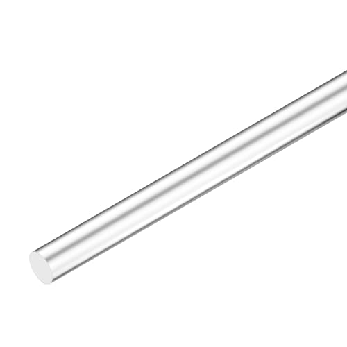 Image of M METERXITY 1-Pack Acrylic Round Rods, 11.8 x 0.59 Inch / 300 x 15 mm Clear Acrylic Dowel Rods Sticks Plastic Sticks Strip for DIY Crafts Lighting Gardening Decorations