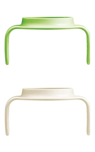 MAM Hold My Cup Day & Night - Asas iluminadas en la oscuridad, asas compatibles con todas las tazas, antideslizantes y ergonómicas, 4 meses, verde y neutro