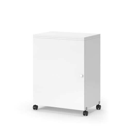 Vicco La Mesa de Costura Carmen, Blanco, 118.5 x 79.5 cm con 3 estantes