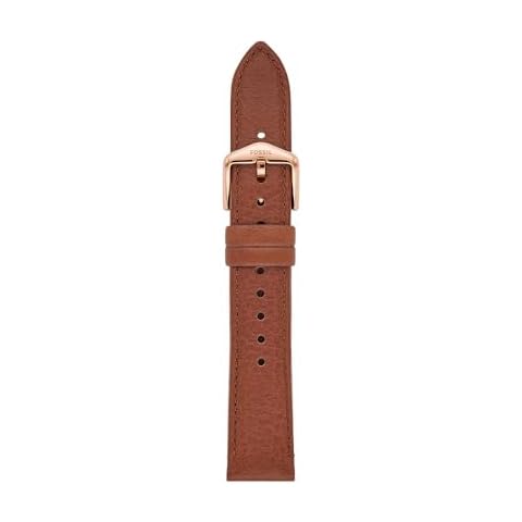 Fossil Women's LiteHide Brown Leather Watch Strap Cover