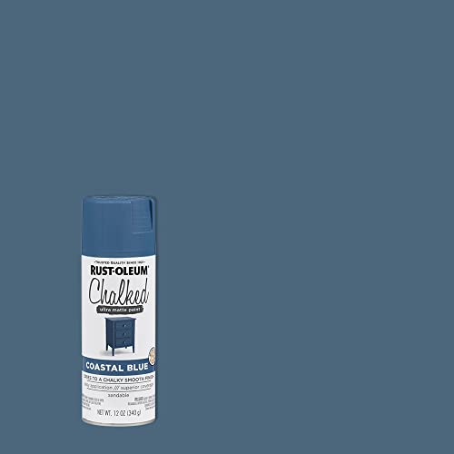 Image of Rust-Oleum 302598 Series Chalked Ultra Matte Spray Paint, 12 Ounce (Pack of 2), Coastal Blue