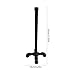MAGICLULU 1pc Stand up Metal Tissue Rack Vertical Design Paper Holder for Bathroom Kitchen Space-Saving Roll Paper Stand Black Industrial Style for Easy Access and Convenience