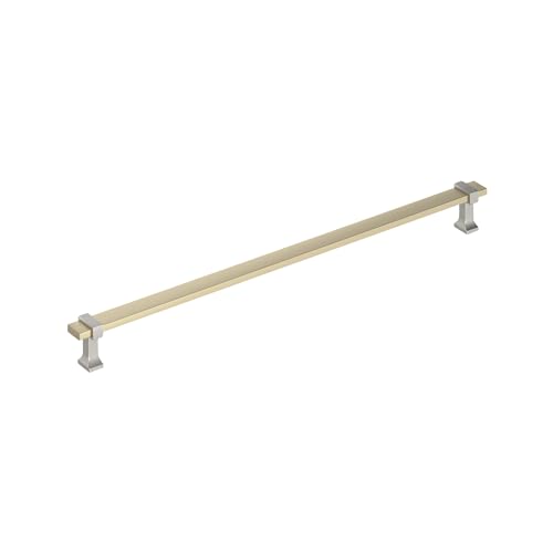 Amerock Overton 18 inch (457mm) Center-to-Center Golden Champagne/Satin Nickel Appliance Pull, BP37085BBZG10 by Amerock - Used condition - US$175.34