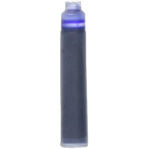 Xezo Blue Ink Cartridges for Fountain Pens, Standard International/European Size. Pack of 10 Cover