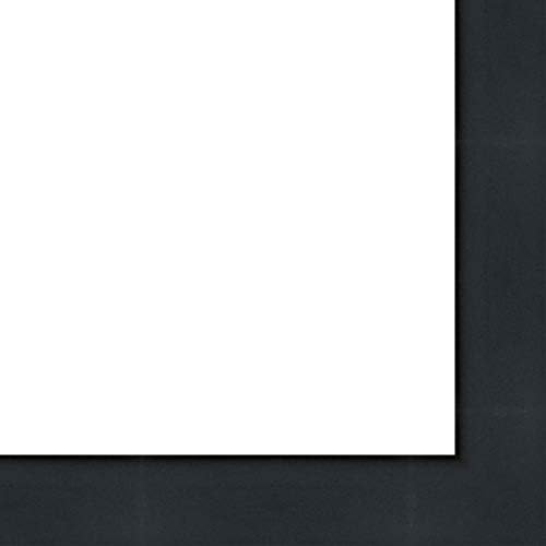 Picture Frame Moulding (Wood) 100ft Bundle - Contemporary Black Finish - 1.25" Width - 3/4" Rabbet Depth