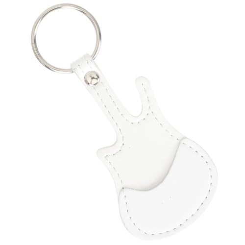 GOOHOCHY Portable PU Guitar Picks Holder Guitar Picks Organizer Keychain Case for Ukulele Guitar Accessories Storage Pick Storage Bag