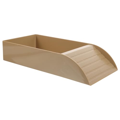 POPETPOP Turtle Basking Platform Grain Reptile Food and Water Bowl Durable Plastic Dish for Turtles Frogs and Other Pets for Fish Tank Landscape and Decoration