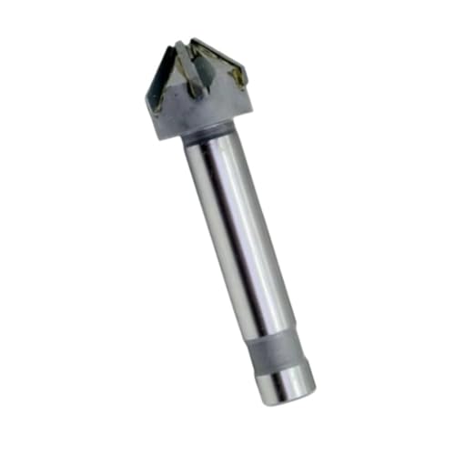 Broca de chaflán para metal Fresa de chaflán de aleación YG8 (1 pieza), fresa industrial de mango recto con avellanadores de carburo.(30mm*16mm*90 * 6)