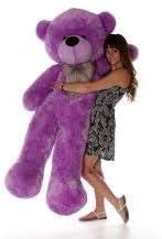 AVSHUB Soft Stuffed Cute Spongy Huggable Teddy Bear Super Soft Plush Toys Gift for Soft Lovable Stuffed Plush Toy for Special Occasion Birthday Anniversary Valentine's Day Size 5 Feet, Purple
