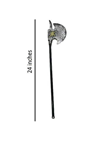 Image of BookMyCostume Demon Grim Reaper Axe Halloween Fancy Dress Costume Accessories For Kids & Adults