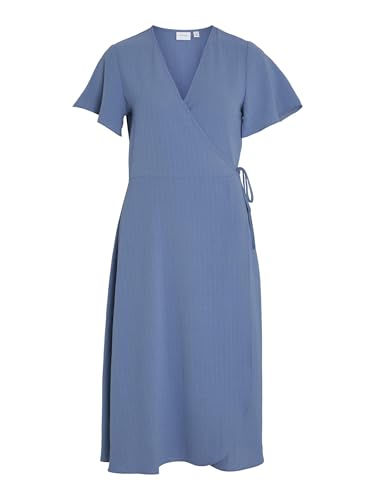 Vila VILOVIE S/S WRAP MIDI Dress - NOOS