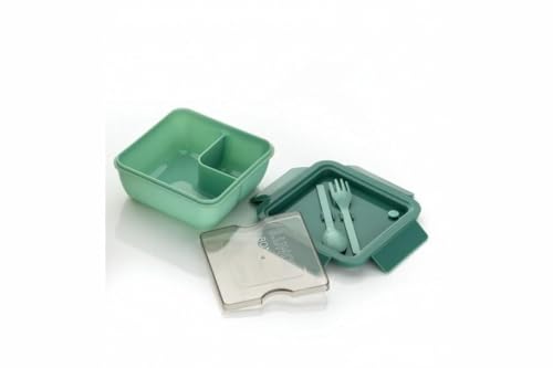 Image of Lunch Box with Spoon Square Container Airtight Leakproof Unbreakable Storage Container Air Tigh Easy to Clean Lunch Box Lunch Box with Spoon (Pack of 1 Multicolor)