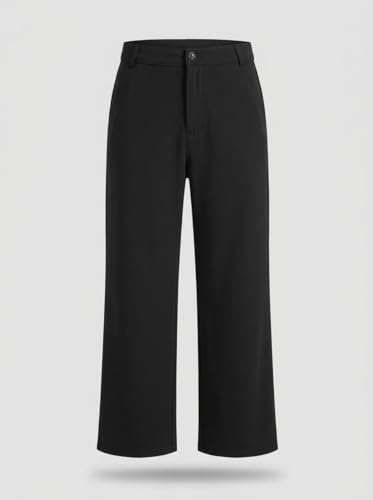 Image of Women's Formal Trousers | Stretch & Regular Fabric Options | Straight Fit Office Wear Pants with Pockets | Casual Trouser for Womens