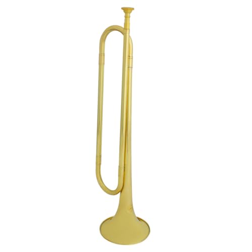 ifundom B Flat Trumpet Instruments Boys and Girls Trumpet Toys Student Brass Body Musical Plaything for Beginners