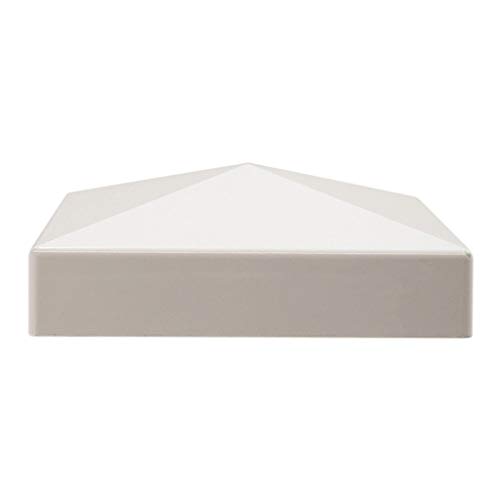 PVC Flat (Pyramid) External Post Cap 5" x 5" (6 Pieces) - Thumbnail 3