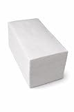 500 Servietten 33x33 cm Weiß – 1-lagige Papierservietten – 1/8 Falz...
