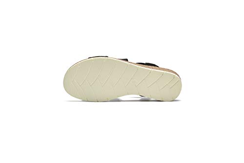 VJH confort Women's Flat Sandals, Comfort Slip-on Elastic Ankle Strap Slingback Light Weight Casual Walking Sandals4