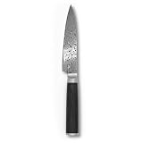 FIVI Damast Pettymesser SANJI | Präzises Officemesser aus VG10 Damaszenerstahl (60 HRC) mit ergonomischem Griff | Kompaktes Küchenmesser für feine Schneidarbeiten, Obst & Gemüse