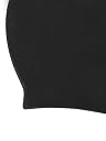 Passion Petals Swimming Cap Silicone Diving Waterproof Swim Hat Kids Girl Boy Favour Bathing Cap for 3-7 Years (Black) gallery image