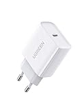 UGREEN Caricabatterie PD Caricatore USB C Power Delivery 3.0 Quick Charge 4.0 Ricarica Rapida Compatible with iPhone 12 11 PRO Max SE XS Max XR 8 Galaxy S20 S9 iPad PRO 2020 Huawei P40 P20