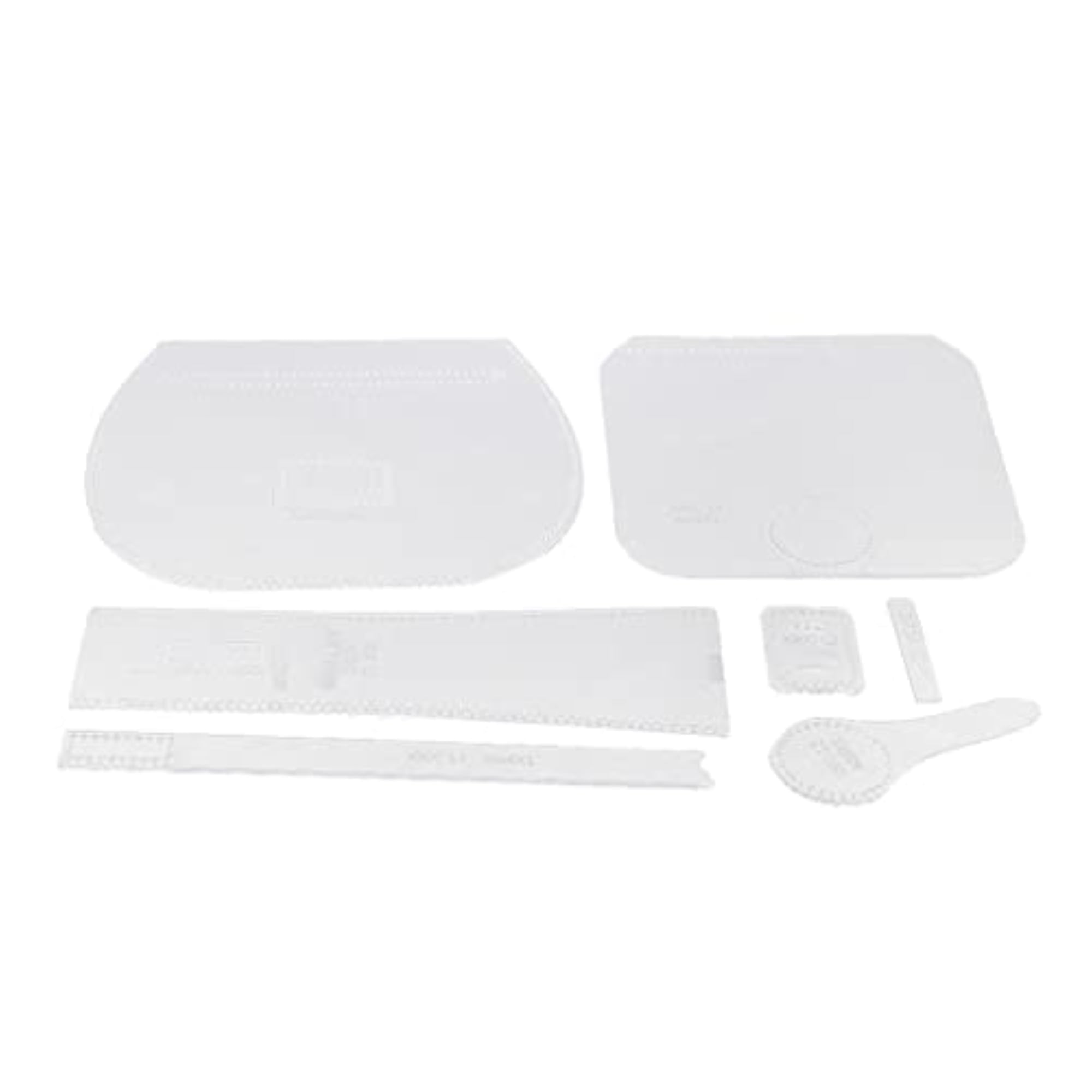 7 Pieces Leathercraft Acrylic Pattern Stencil Templates