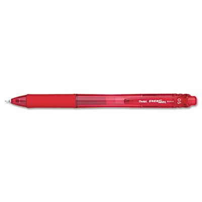 Bolígrafo Gel Retráctil EnerGel-X, Punta 0.5mm, Tinta Roja