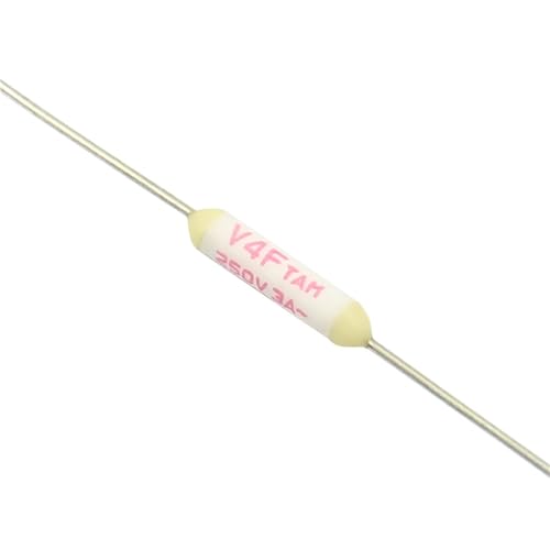 Fusible thermique axial 127C V4F 3A 250V composant electronique de rechange