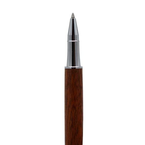 GLUTHOLZ Handgefertigter Rollerball MENTOR aus Holz (MAHAGONI) | handgedrechselter Tintenroller mit Geschenkbox | Das perfekte Luxusgeschenk für Unikat Liebhaber | Made in Germany Cover