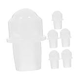 HOOTNEE 6 Stück Teiliges Ersatz rollaufsätze aus Natürlichem Weißem Kristall für Ätherische Ölflaschen Präzise Gefertigte Langlebige Flaschen kugellager für Gleichmäßige Ölverteilung