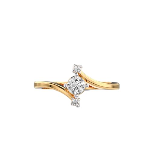 Bague moissanite en argent 925 plaqué or fait main pour femme luxe