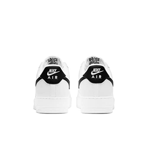 Nike Tênis de basquete masculino Air Force 1 '07 An20, Branco e preto, 10