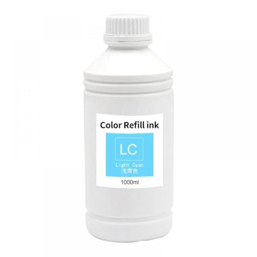 Encre pour impression par sublimation thermique 1000ML, nuance cyan clair pour L1800