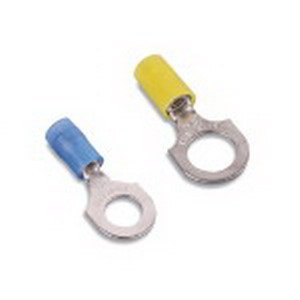 Thomas & Betts RC10-8 Nylon Insulated Ring Terminal 12-10 AWG #8 Stud Copper Yellow