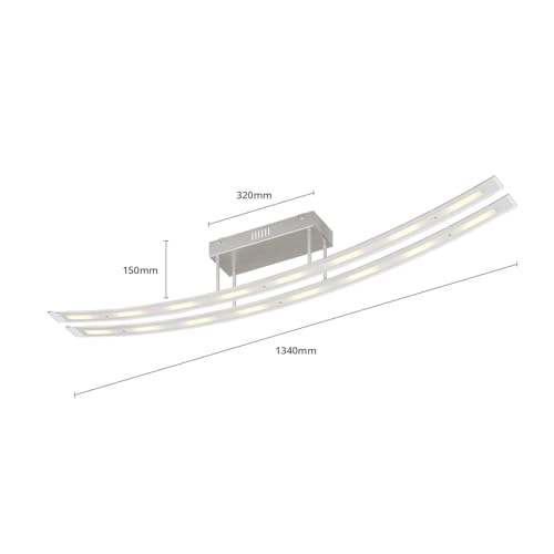 Luminaire de plafond LED Jarda moderne en verre transparent - 7