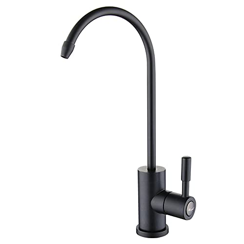 Robinet osmose inverse noir rotatif à 360 pour évier de cuisine durable