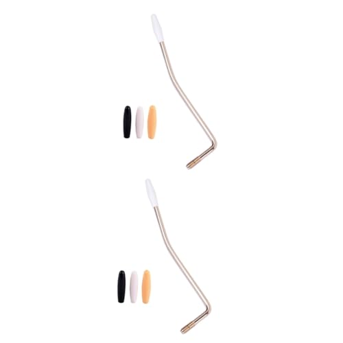 2個 6mm スレッド ギター トレモロアーム ワミーバーアーム 3キャップ エレキギター用