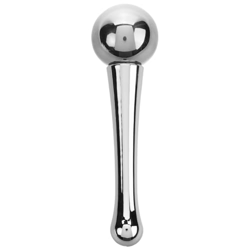 BATHVEVE Boule de Massage Visage Roller Visage Multifonctionnel en Acier Inoxydable Argenté pour Massage Facial et Usage Réfrigéré, pour Soins de