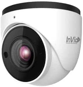 INVID TECH Indoor Outdoor IP Plug and Play IR Turret Security Camera with Night Vision, 2.8-12mm Lens, White (5MP) asin的图片