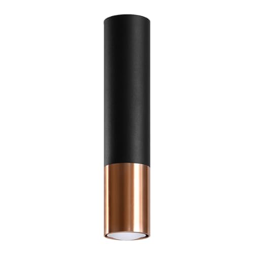 Image of SOLLUX lighting Ceiling Lamp Loopez Black/Chrome Black, Copper 6
