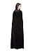 Best Choice Festival Velvet Cloak with Hood, Unisex Adult Halloween Costume Cape for Women and Men(Black)